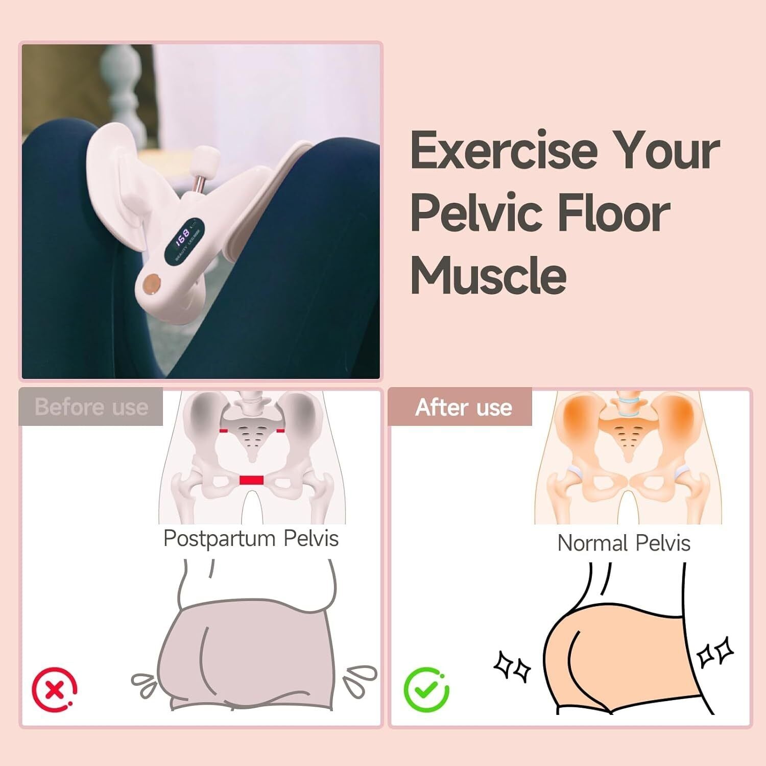 Thigh Hip Trainer Master for Kegel Exerciser Arm Leg Hip Inner Thigh Home Gym